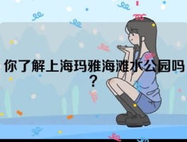 你了解上海玛雅海滩水公园吗？